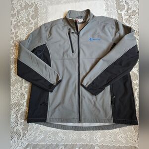 Clique Men's Gray and Black Performance Jacket Size XL